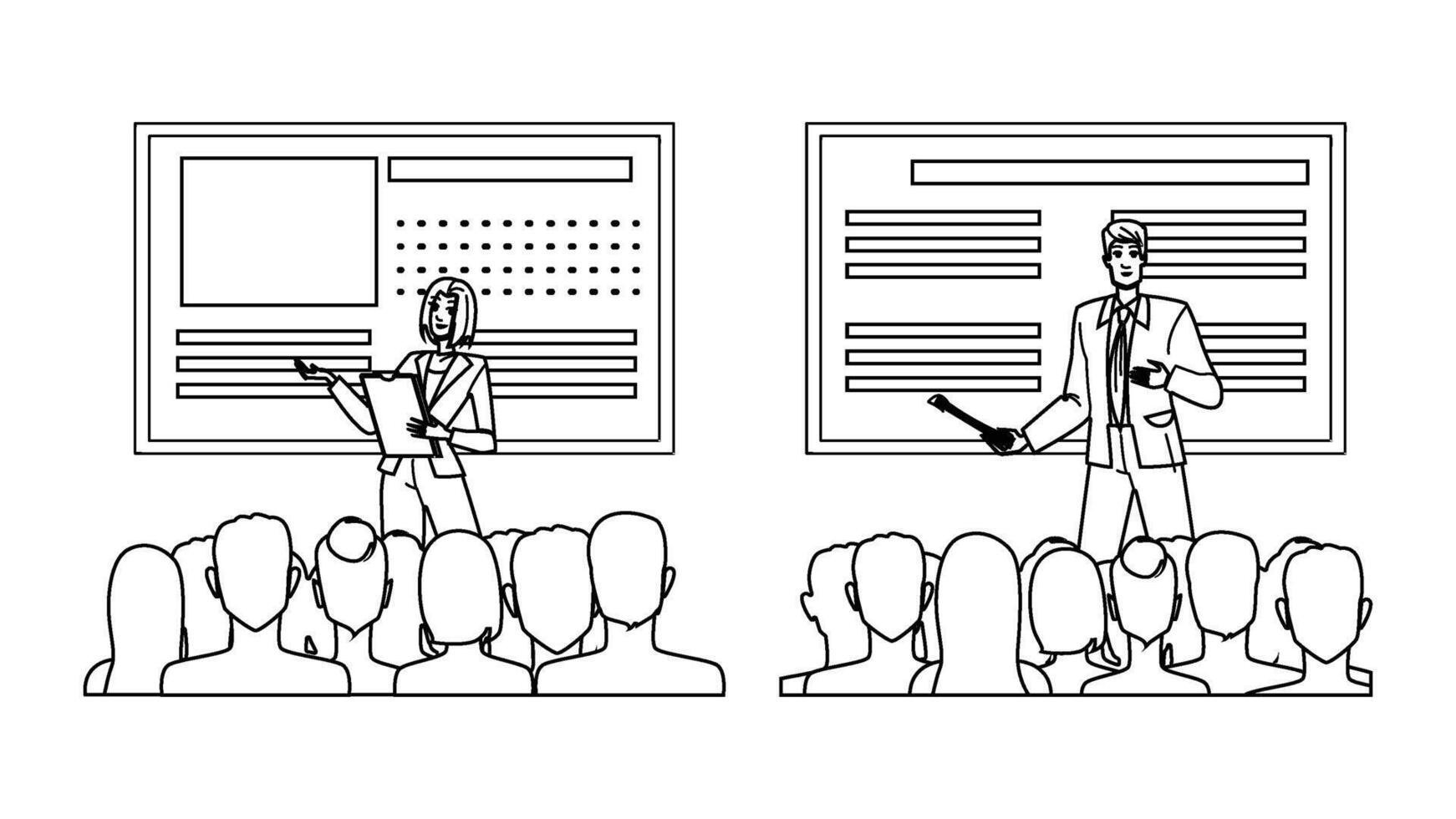 networking leader conference people vector