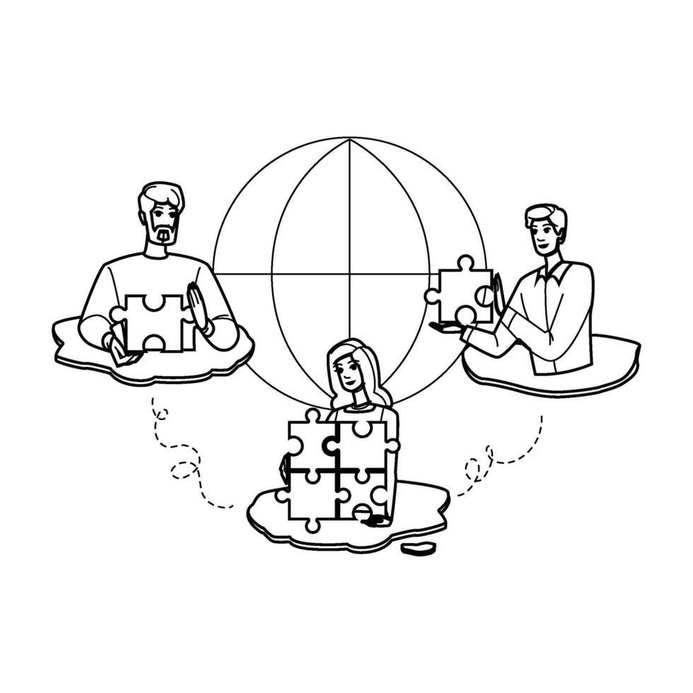 process outsourcing people vector