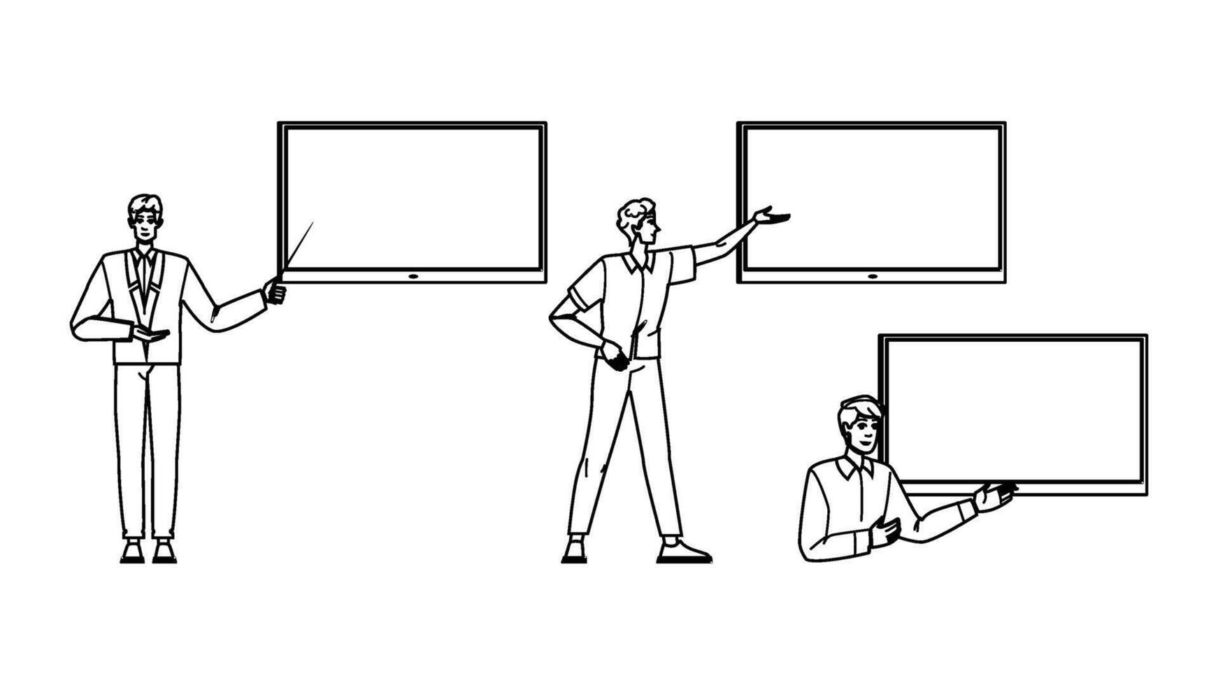 lecturer presentation man people vector