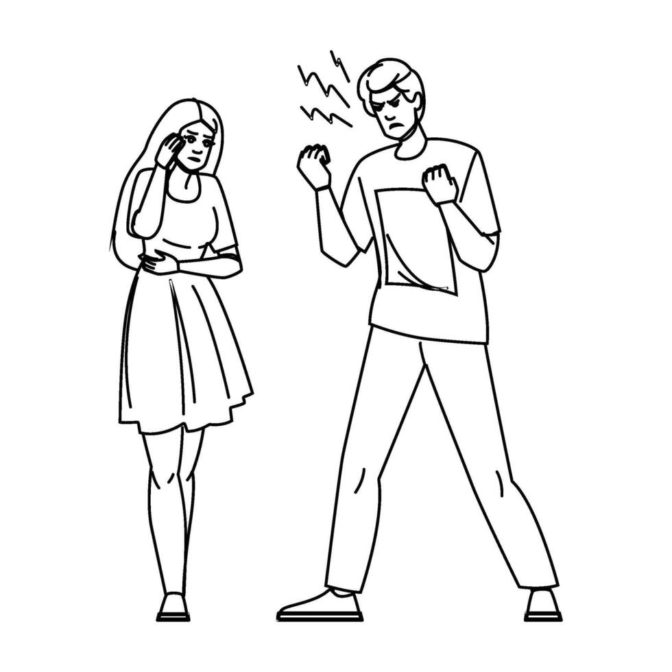 intimacy relationship stress people vector