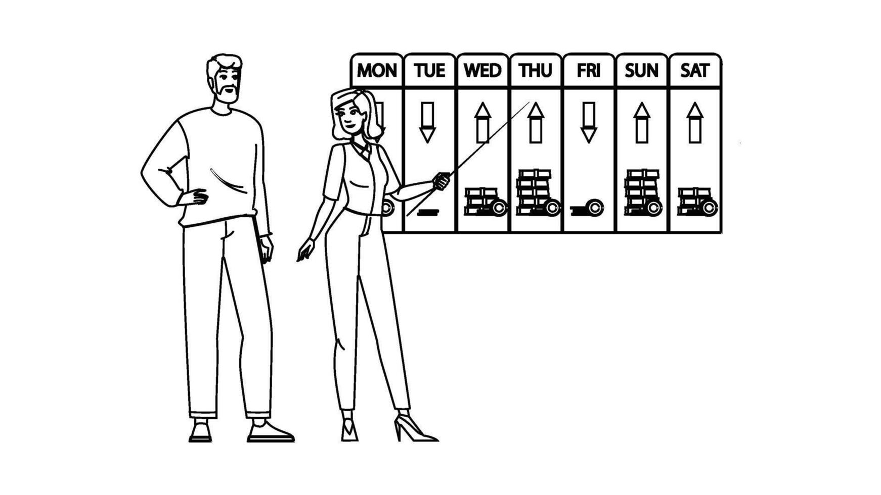increase sales forecasting people vector