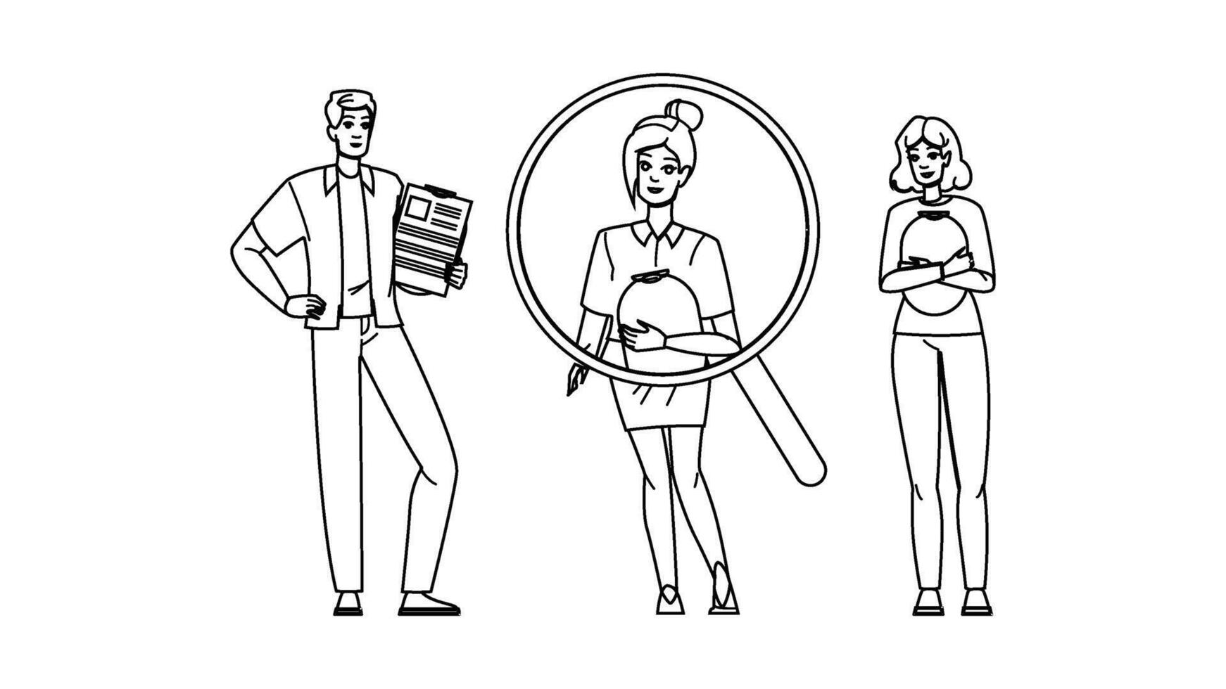 staff talent acquisition people vector