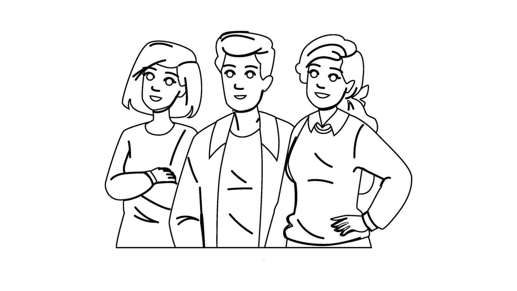 happy team group vector