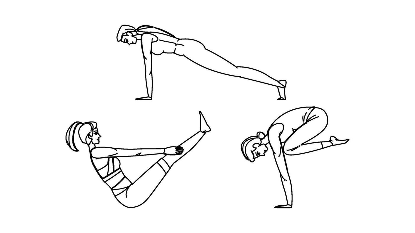 exercise people sport people vector