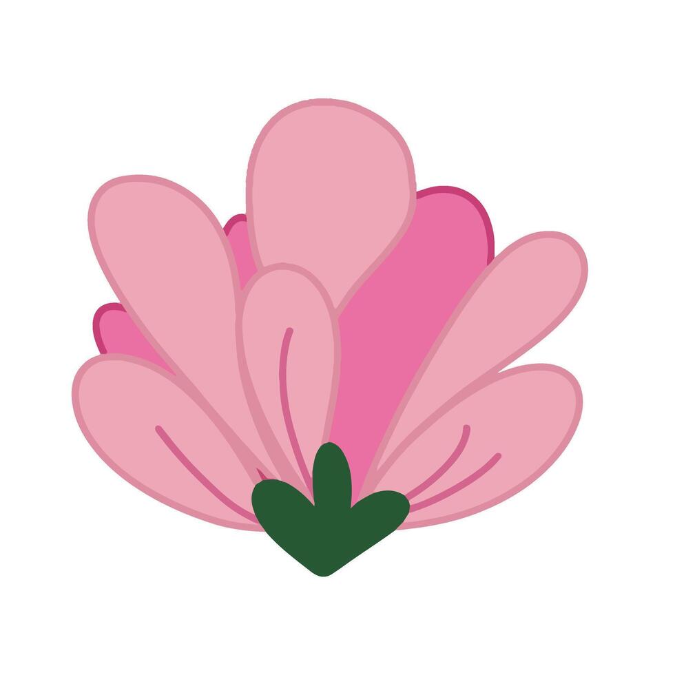 flower cute design illustrations cliparts vector