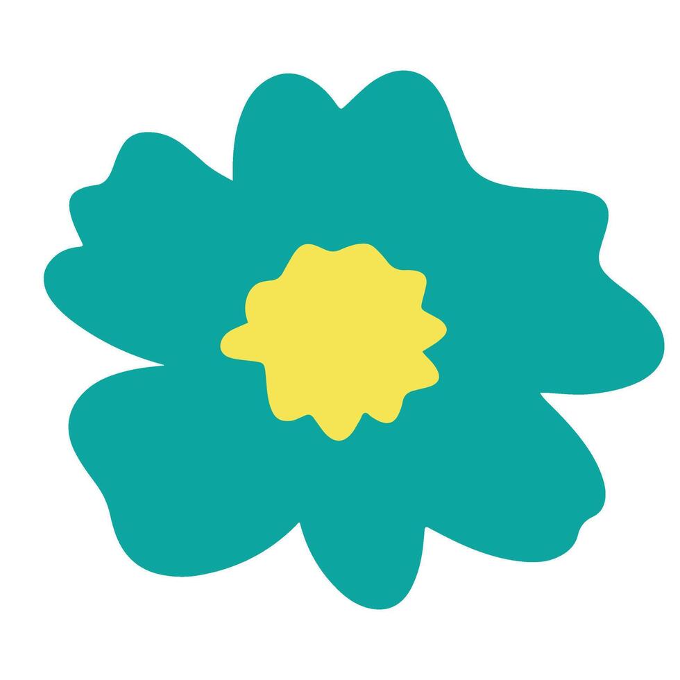 Hand-Drawn Flower Clipart vector
