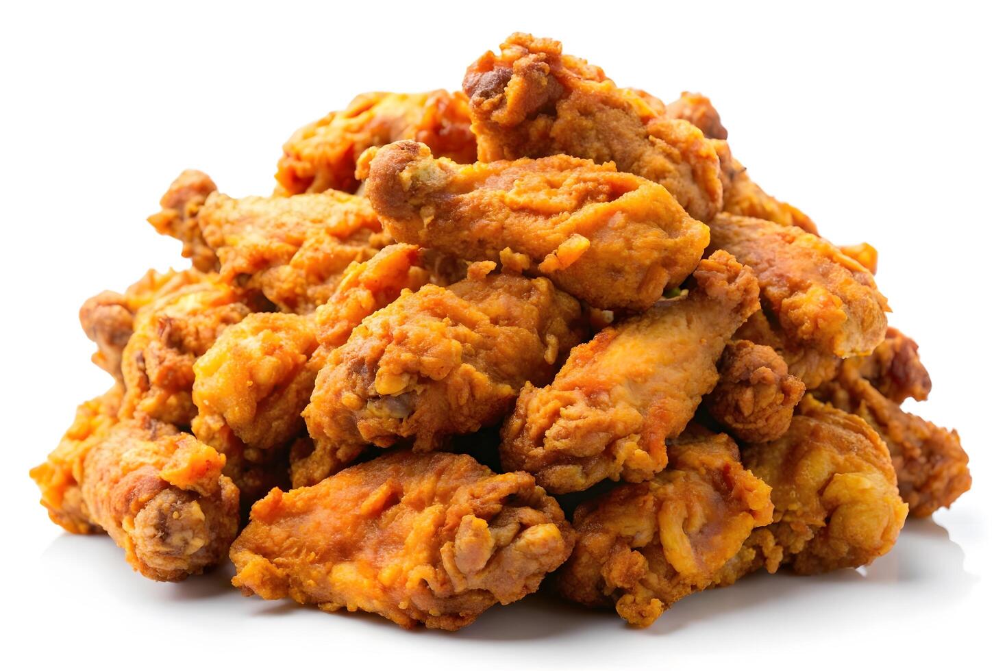 Crispy Fried Chicken Wings Ready for Consumption photo