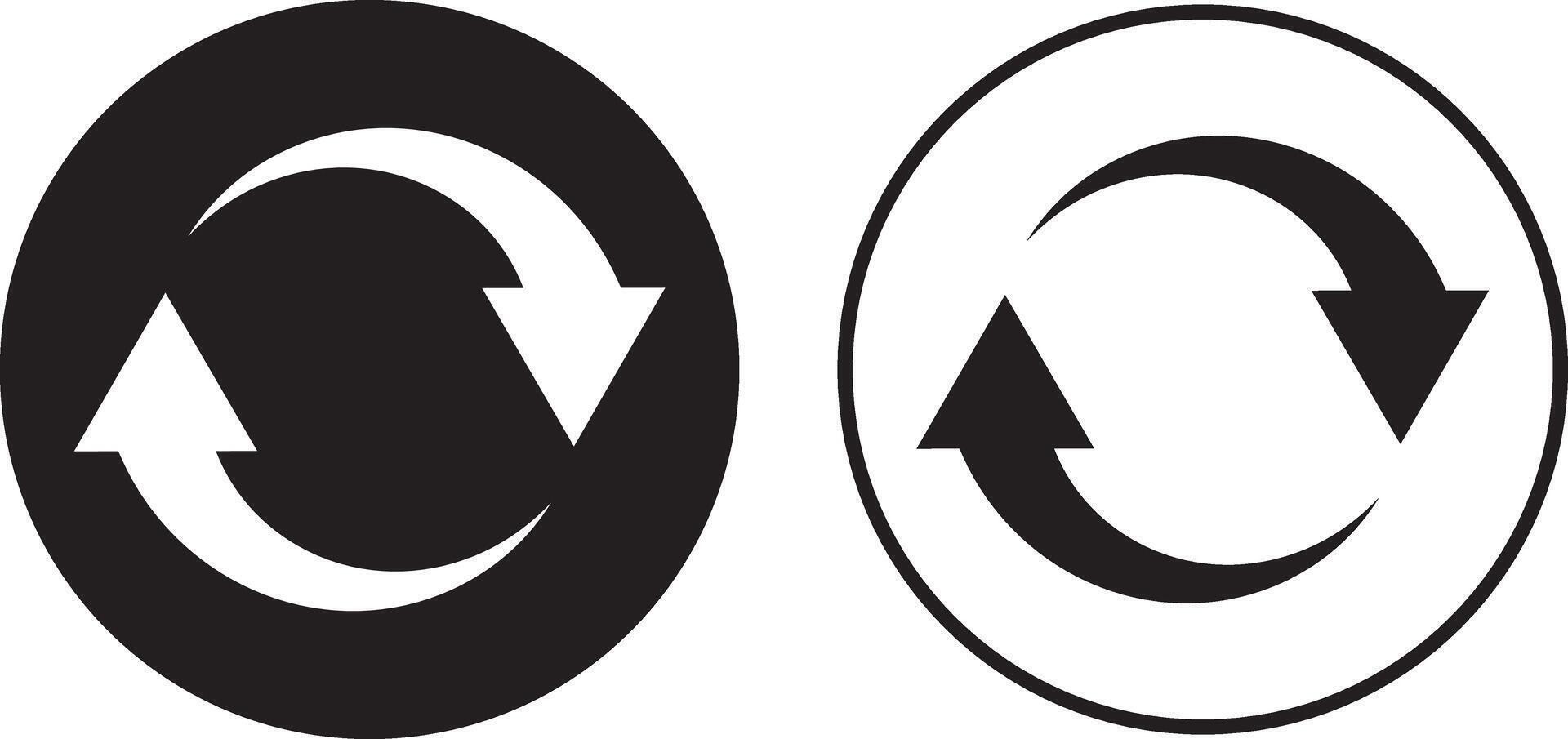 circular arrow icon. Arrow icons set. arrow rotation circle vector