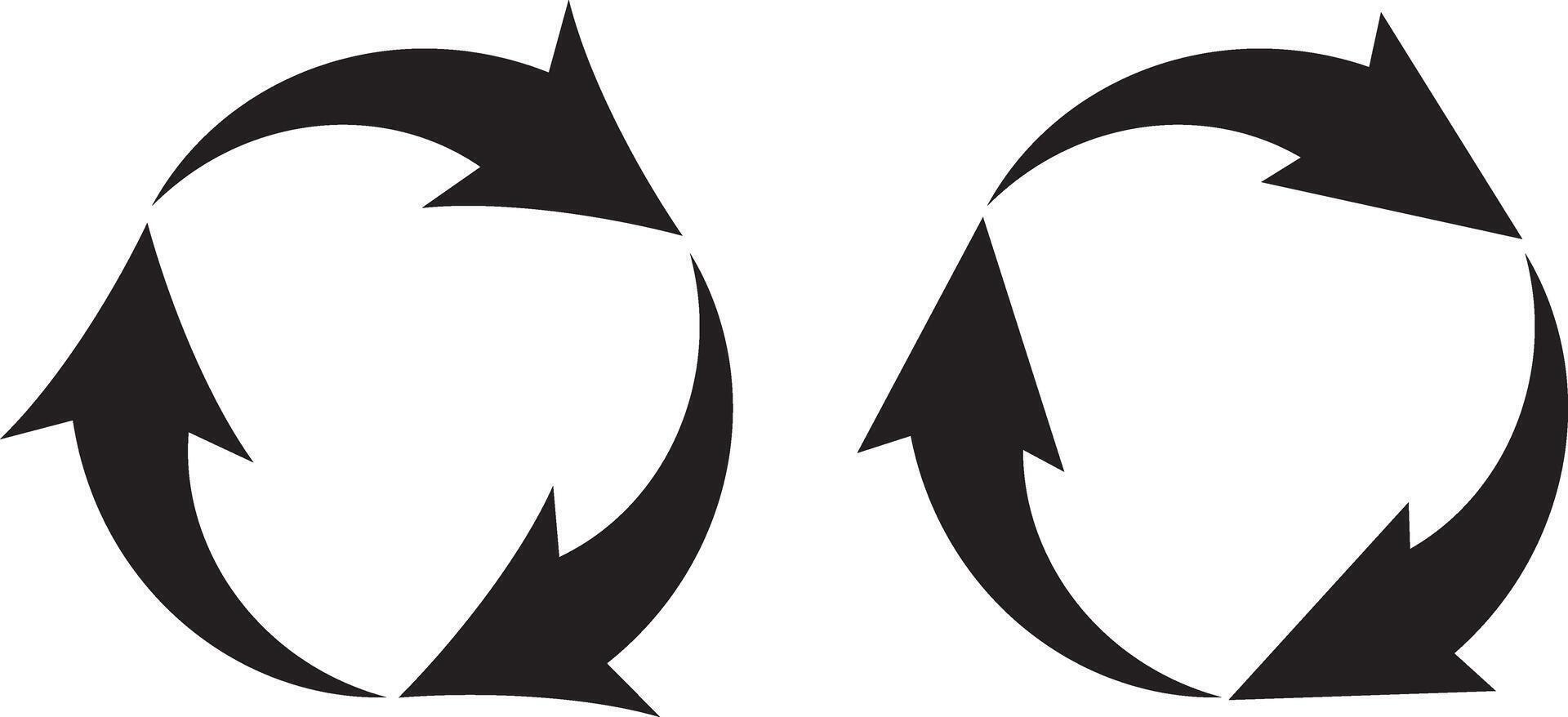 Circle arrow icon set vector