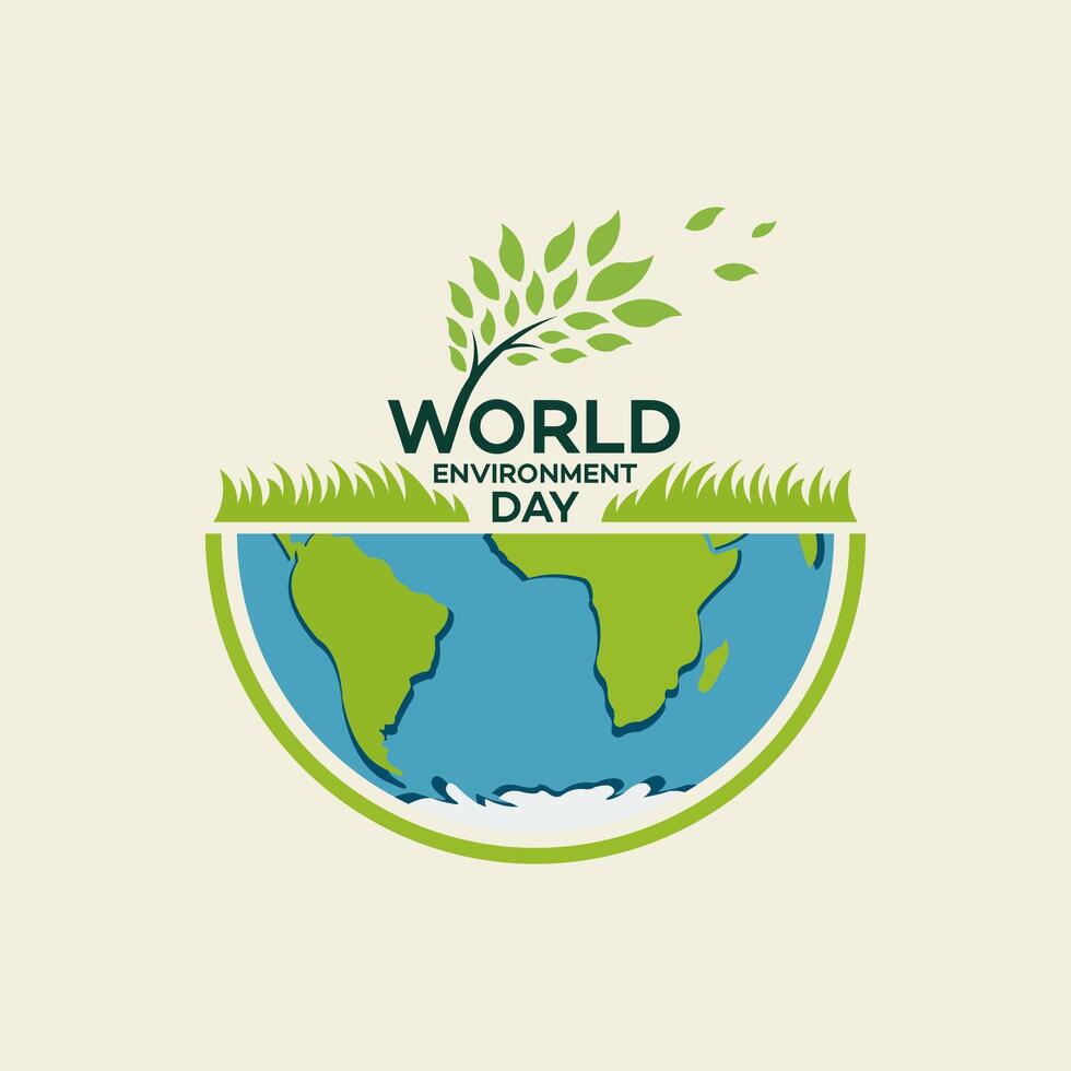 WORLD ENVIRONMENT DAY earth day vector