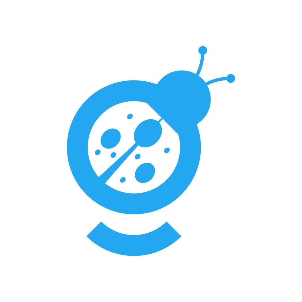 The blue beetle forms the letter G vector
