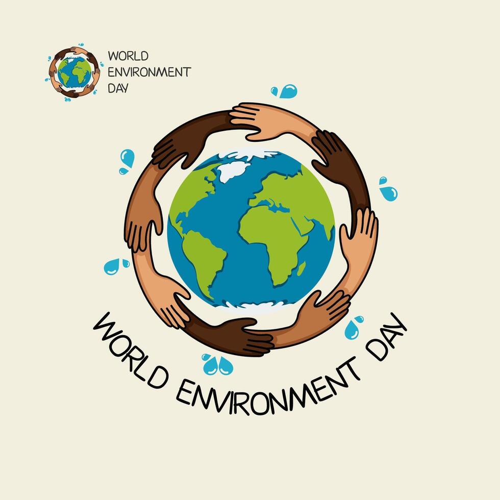 WORLD ENVIRONMENT DAY logo vector