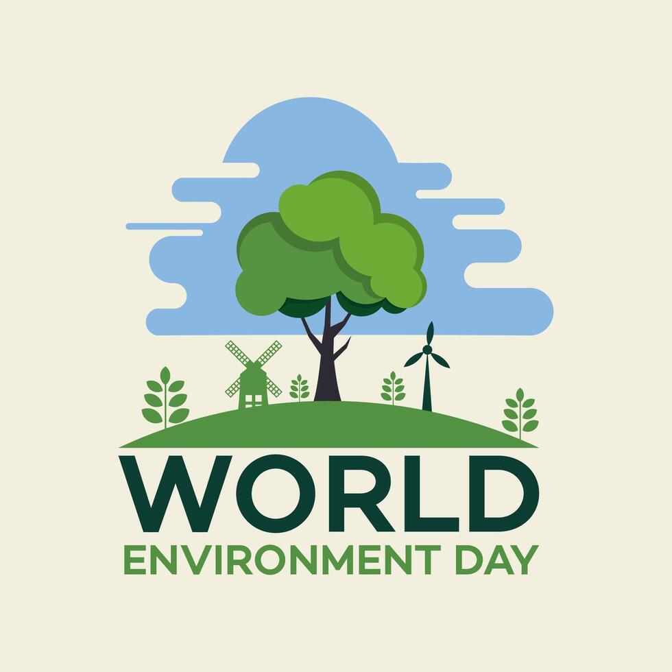 WORLD ENVIRONMENT DAY vector