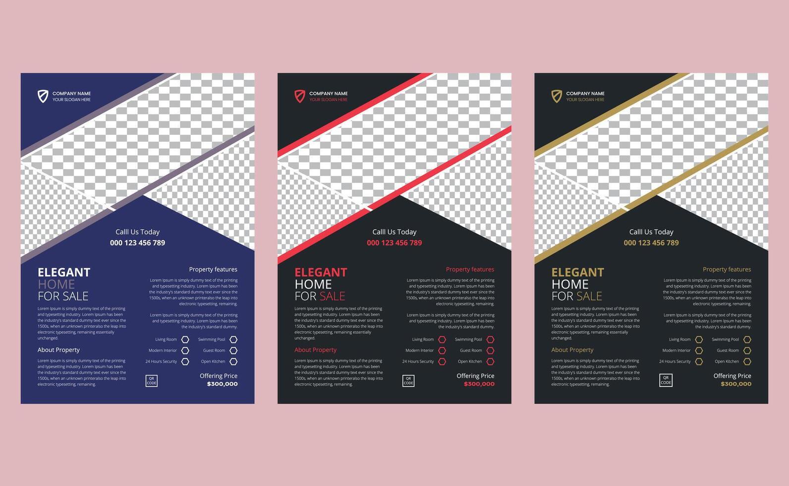 Simple elegant editable clean creative modern corporate professional company construction real estate business flyer template design. vector