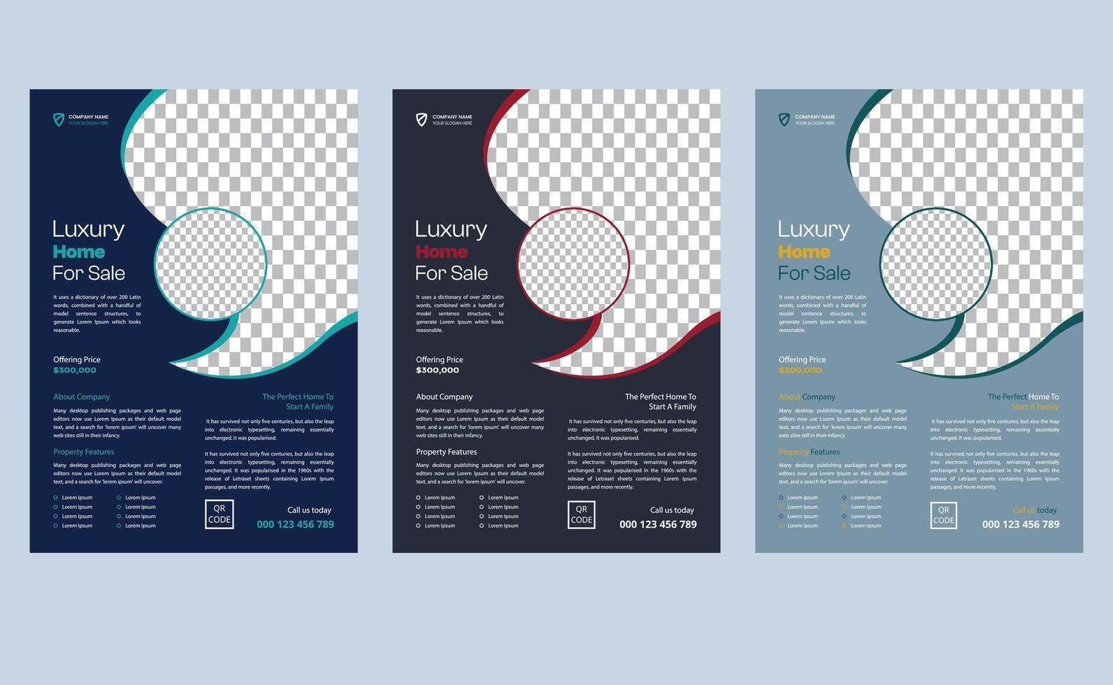 Minimal elegant editable modern corporate company creative business real estate flyer template design . vector