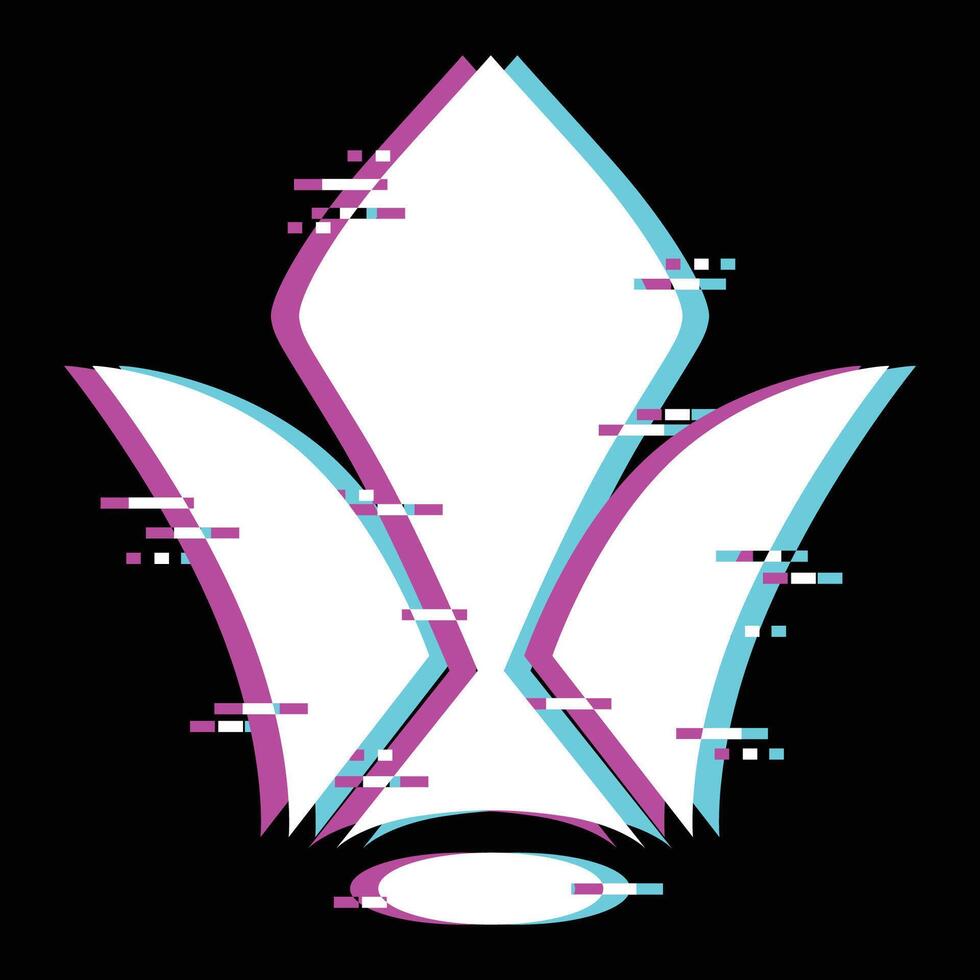 tekkadan iron flower logo design vector
