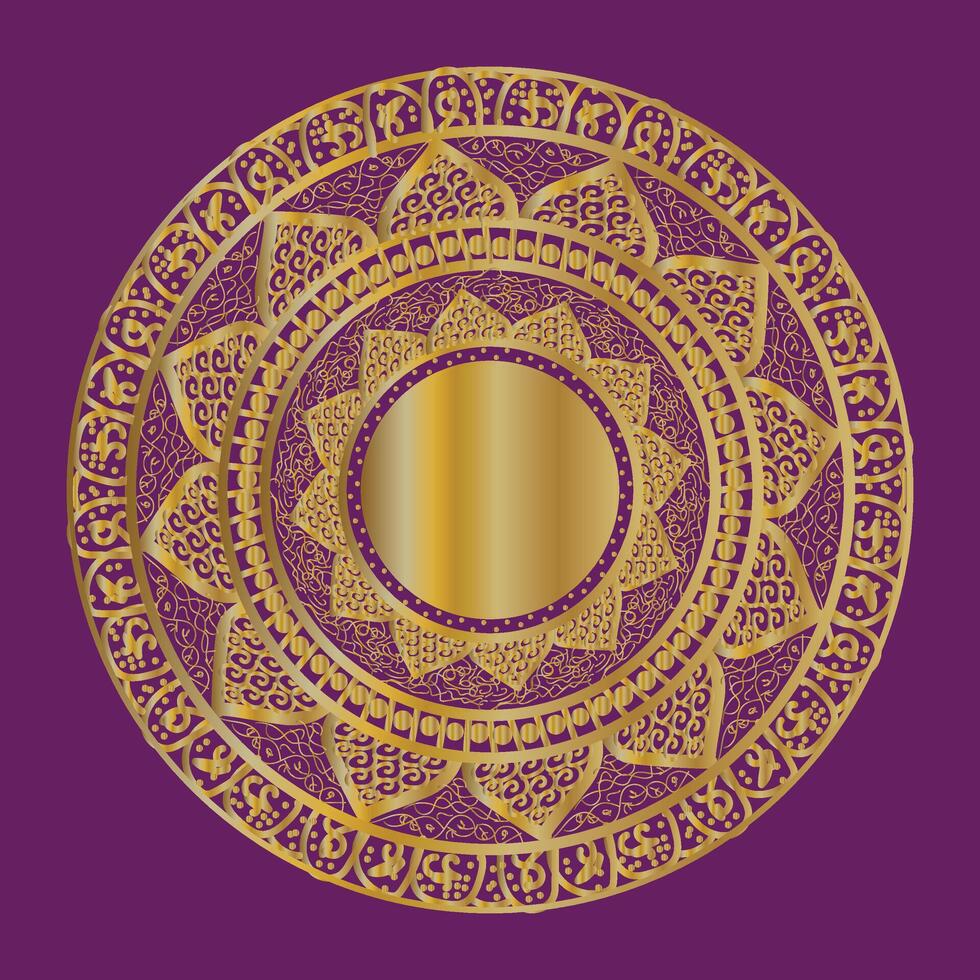 Mandalas floral background vector