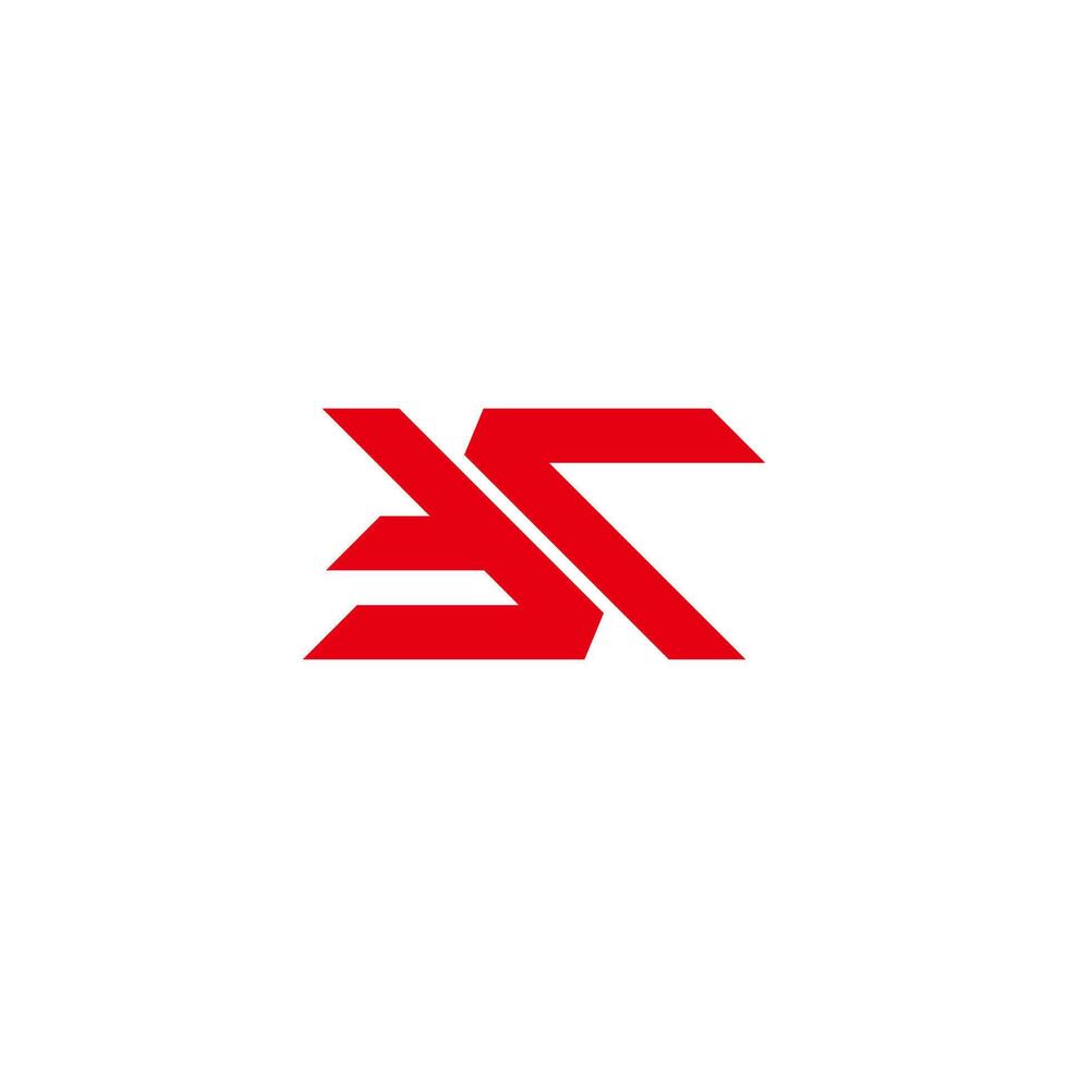 letter tr simple abstract dynamic geometric logo vector