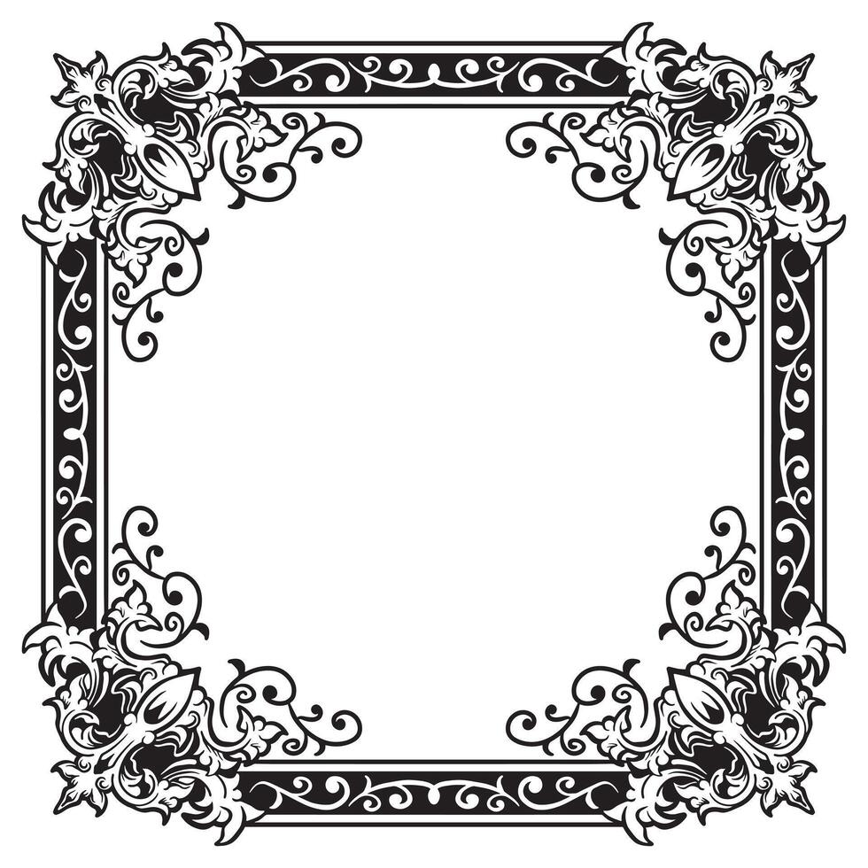 Ornamental Frames Geometric Outlines Decorative Pure Detail vector