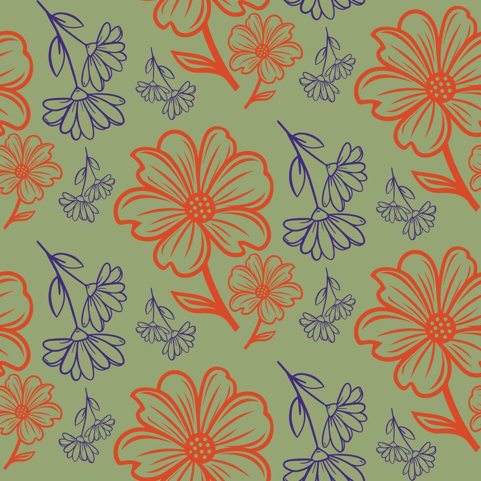 Light Botanical Seamless Pattern for Cute Backgrounds Seamless Pattern vector