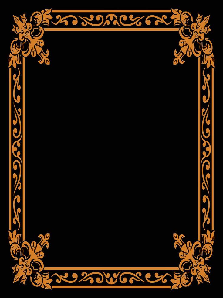 WebOrnamental Border with Branches and Floral Embellishments vector