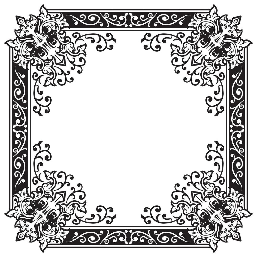 Premium Ornamental Frames Geometric Outlines Decorative Smooth Lines vector