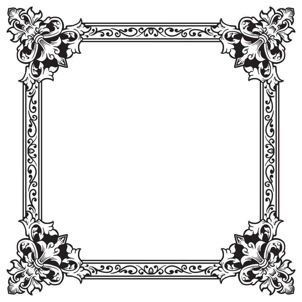 Ornamental Frames Geometric Lineart Decorative Contemporary Lines vector