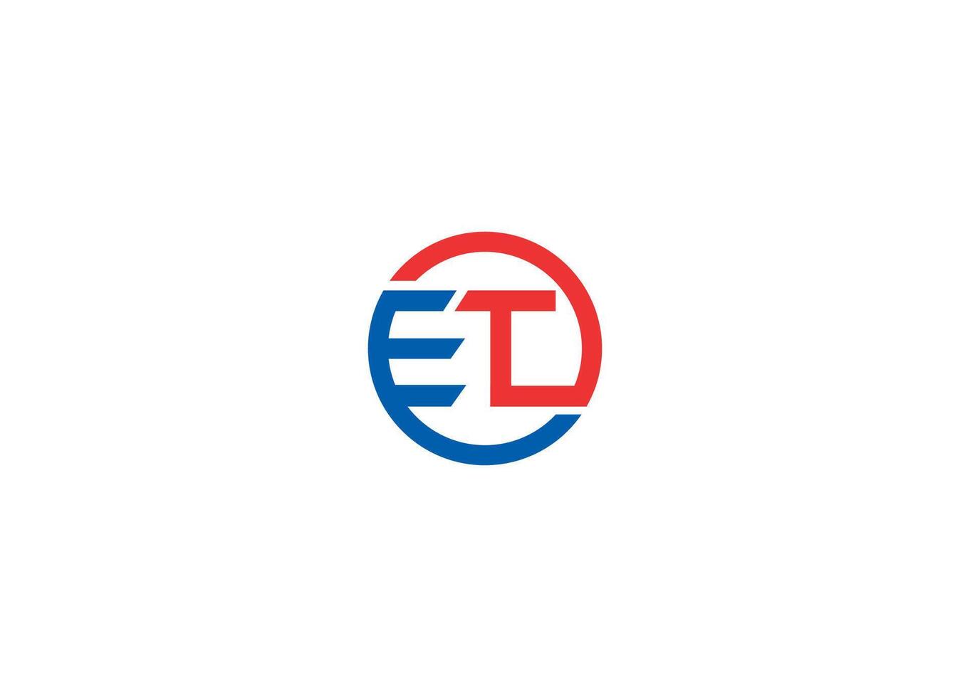 ET logo design icon template vector