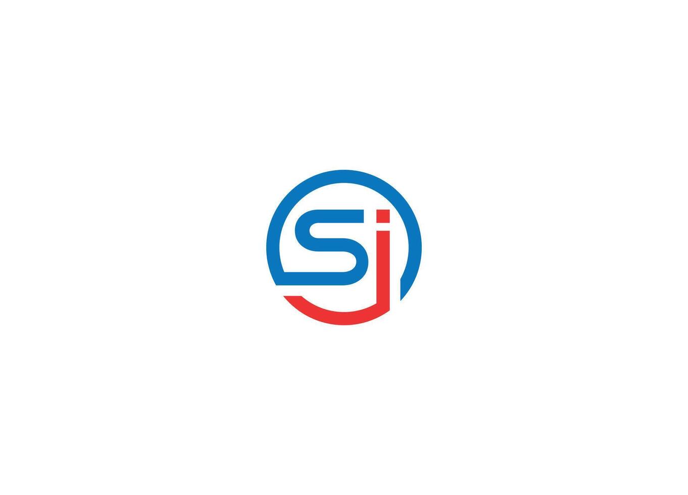 Si modern logo design with icon template vector