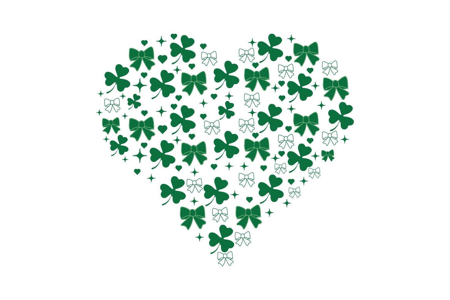 love Hurts Coquette St. Patrick s Day EPS T-shirt Design vector