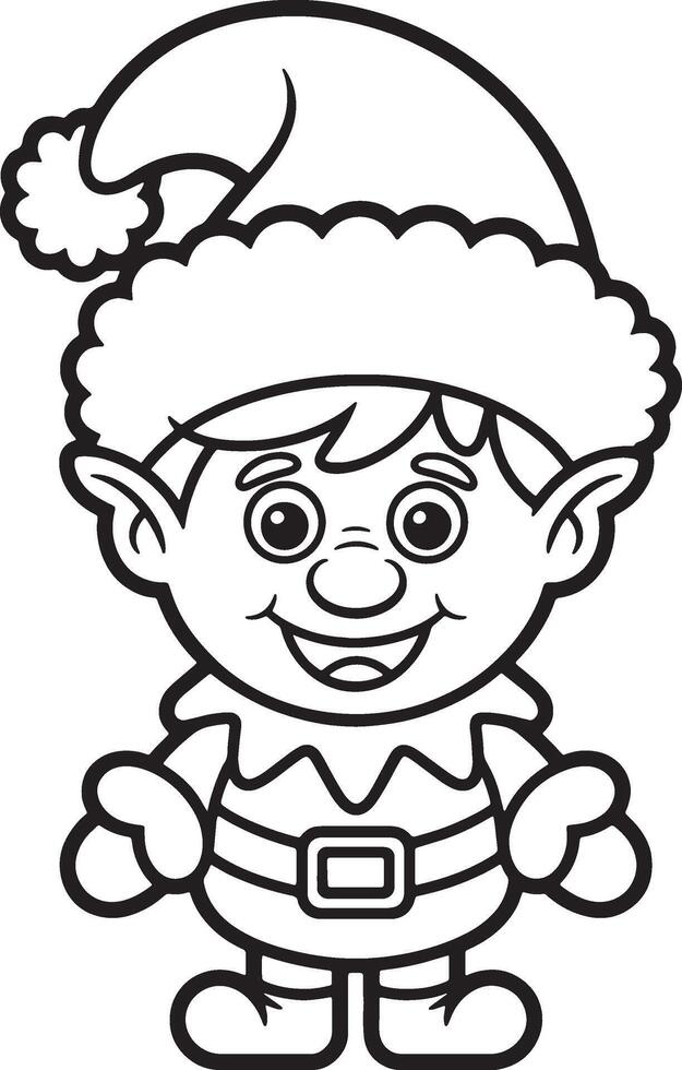Christmas Snowman cartoon line art transparent background vector