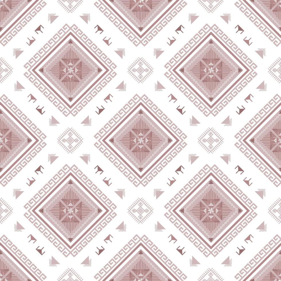 seamless clay color geometric pattern vector