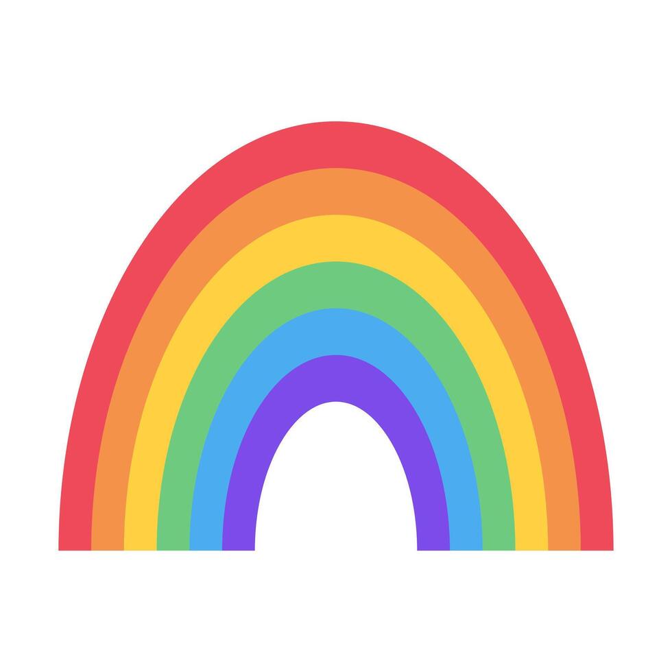 LGBTQ rainbow. Pride month. Symbol of love, diversity, unity and inclusion. illustration. vector