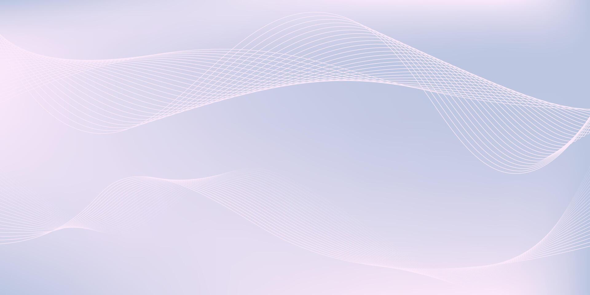 Abstract background with dynamic glowing wavy lines. vector