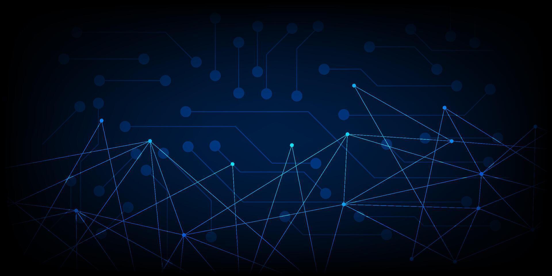Connected polygons plexus background, digital data visualization. ill vector