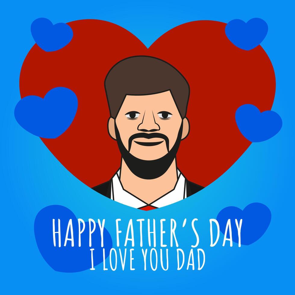 Father's Day Illustration vector
