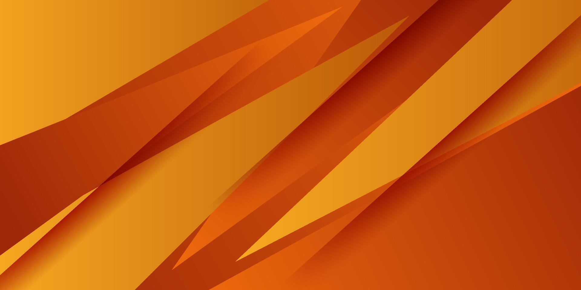 Abstract colored orange triangle background. Overlapping triangle shapes with shadow pattern. Eps10 vector