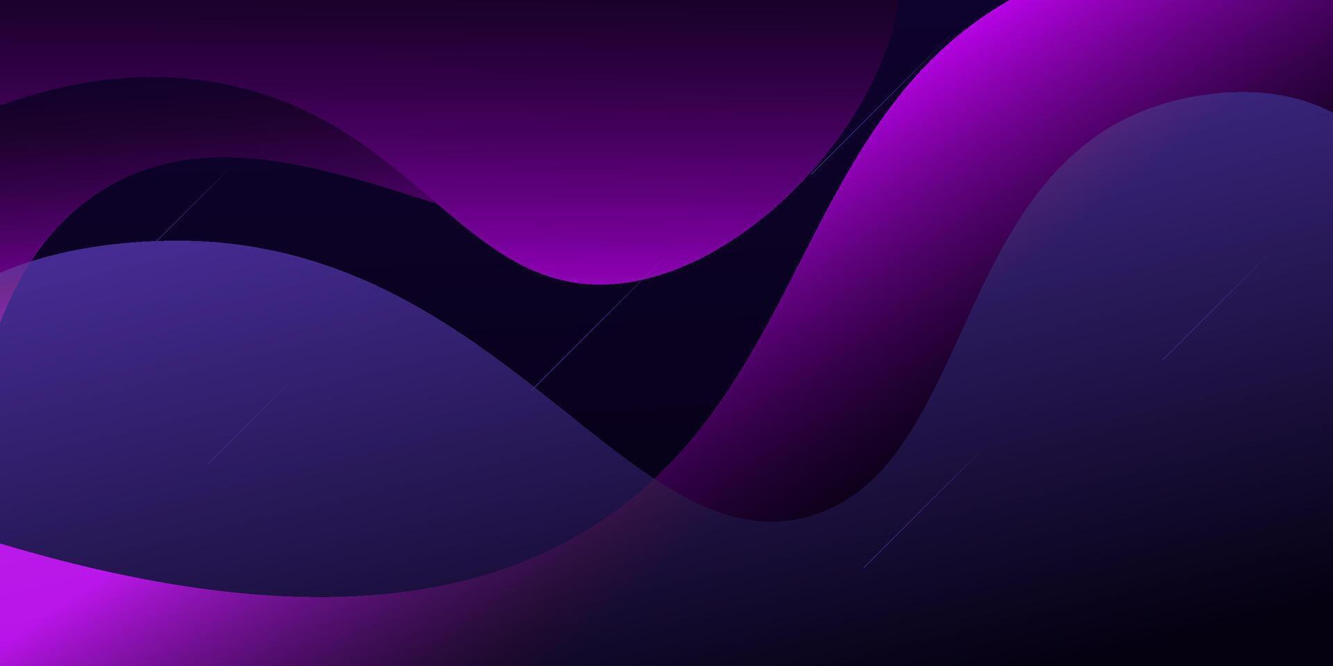 Abstract purple light wave trendy 3D background. Overlapping wave layer pattern design. eps10 vector