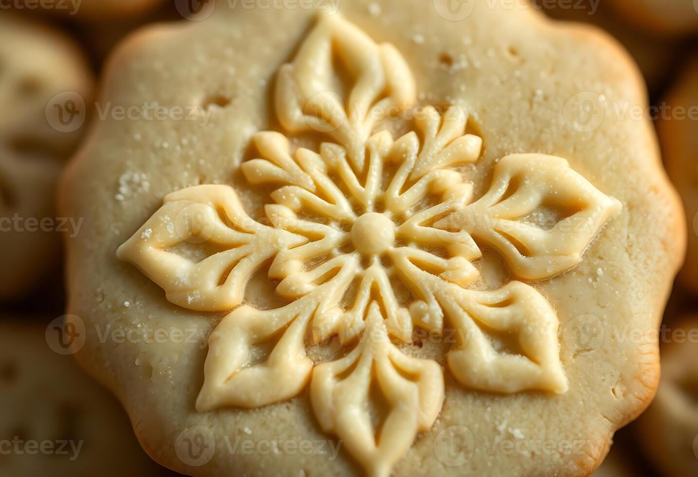 close up view of some cookies with icing photo