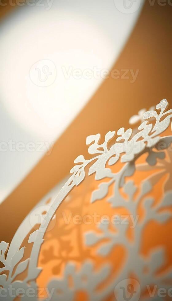 close up of a paper with a design on it photo