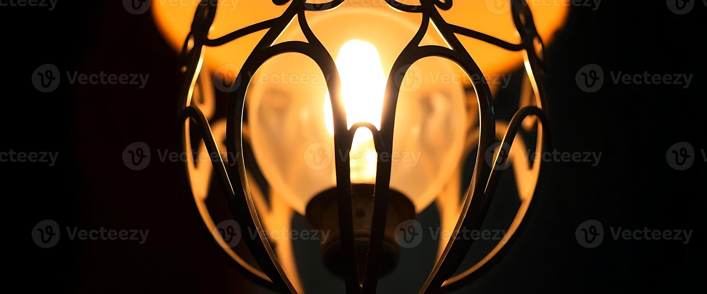 close up of a light bulb with a black background photo