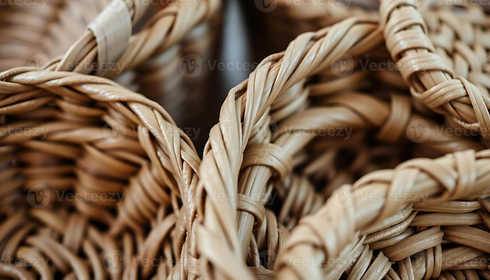 close up of a basket that is made of wicker photo