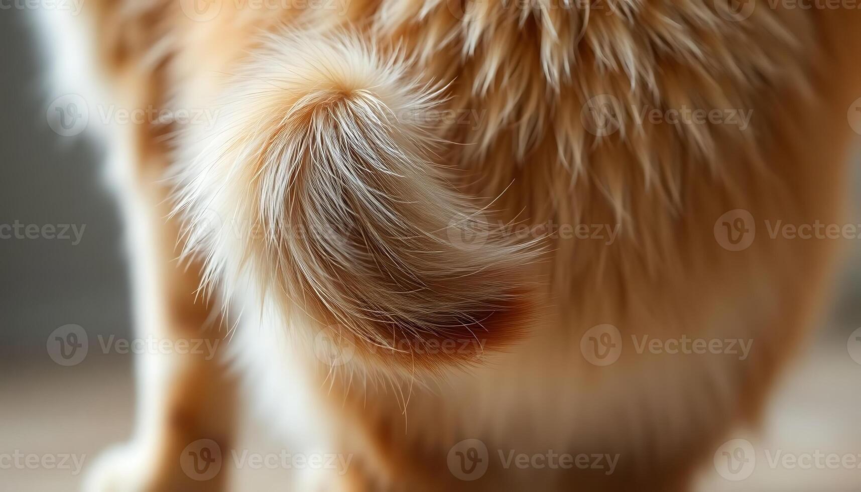 close up of a cat's fur on the floor photo
