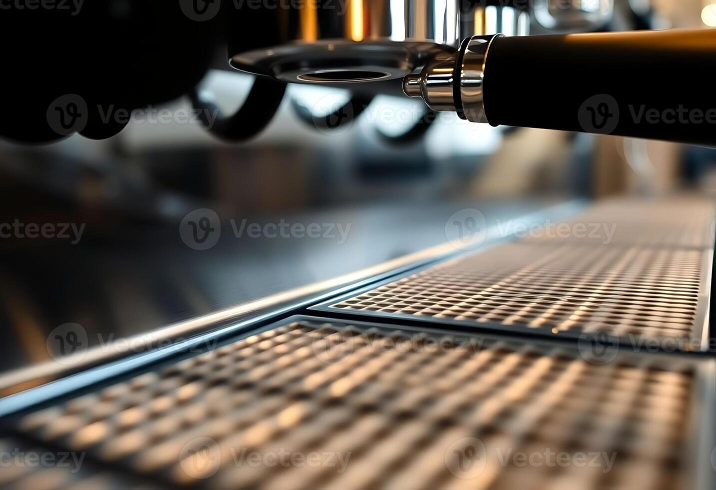 close up of a coffee machine with a cup on it photo