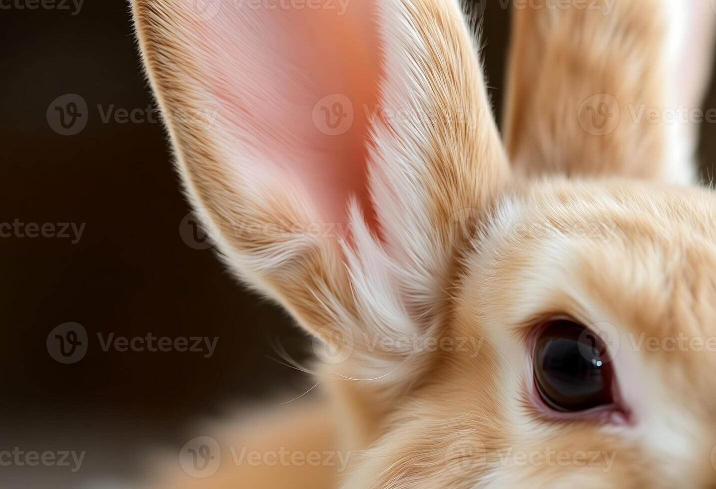 Close up of a rabbit's ears photo