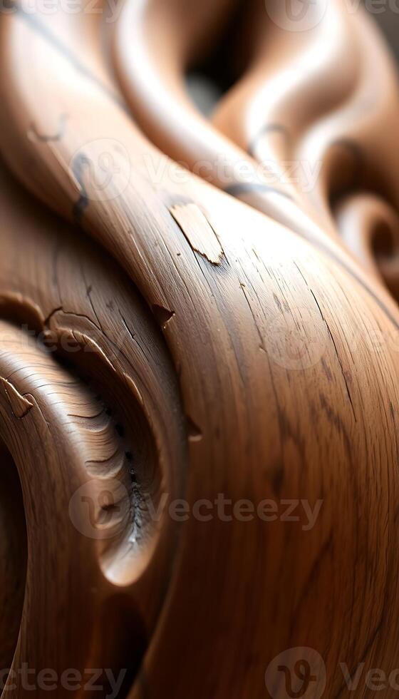 close up view of a wooden object photo