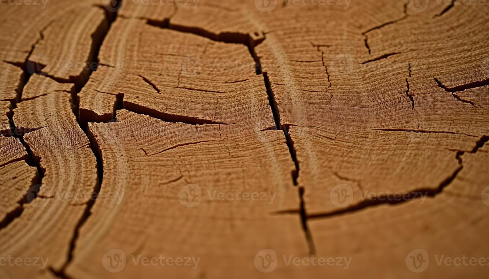 A close up of a tree stump with cracks photo