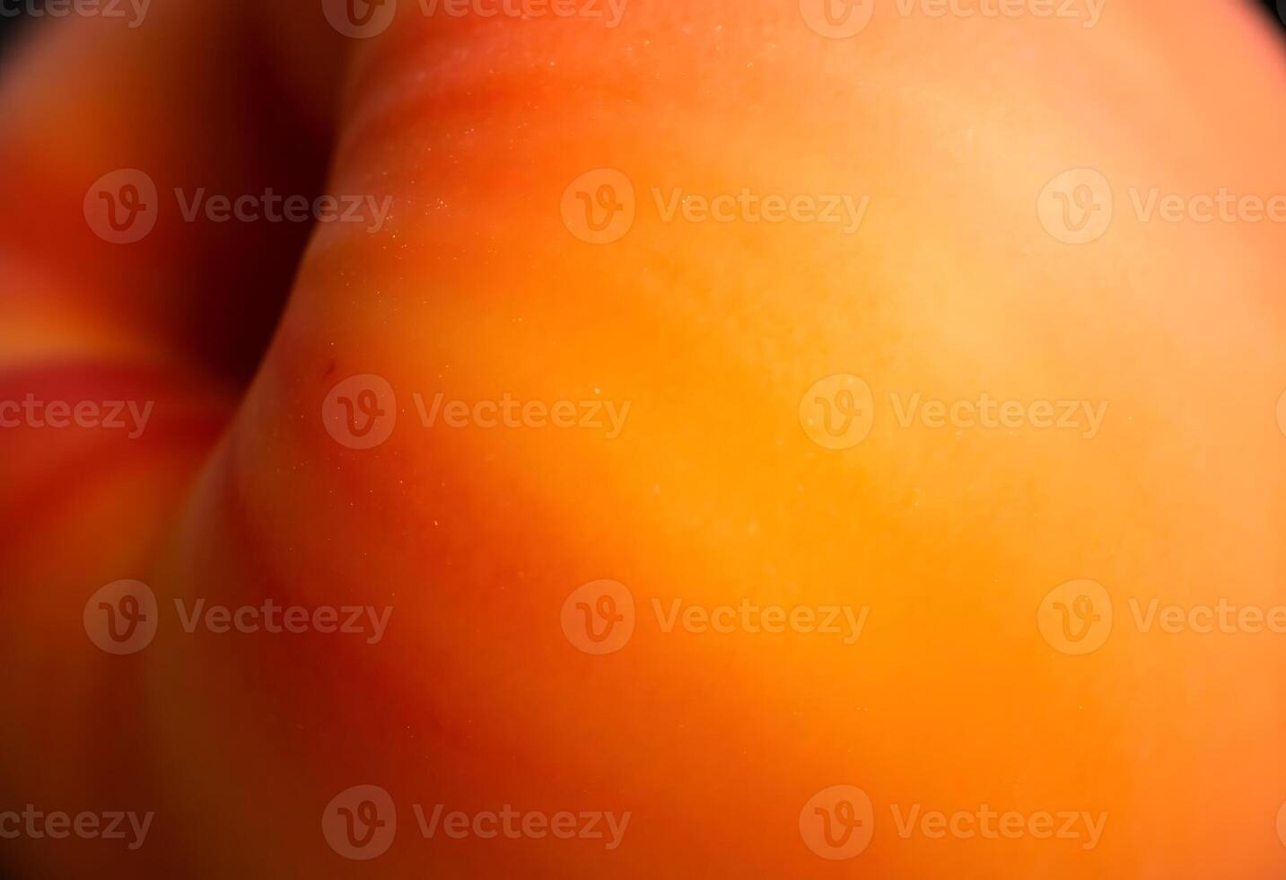 close up of a peach on a black background photo