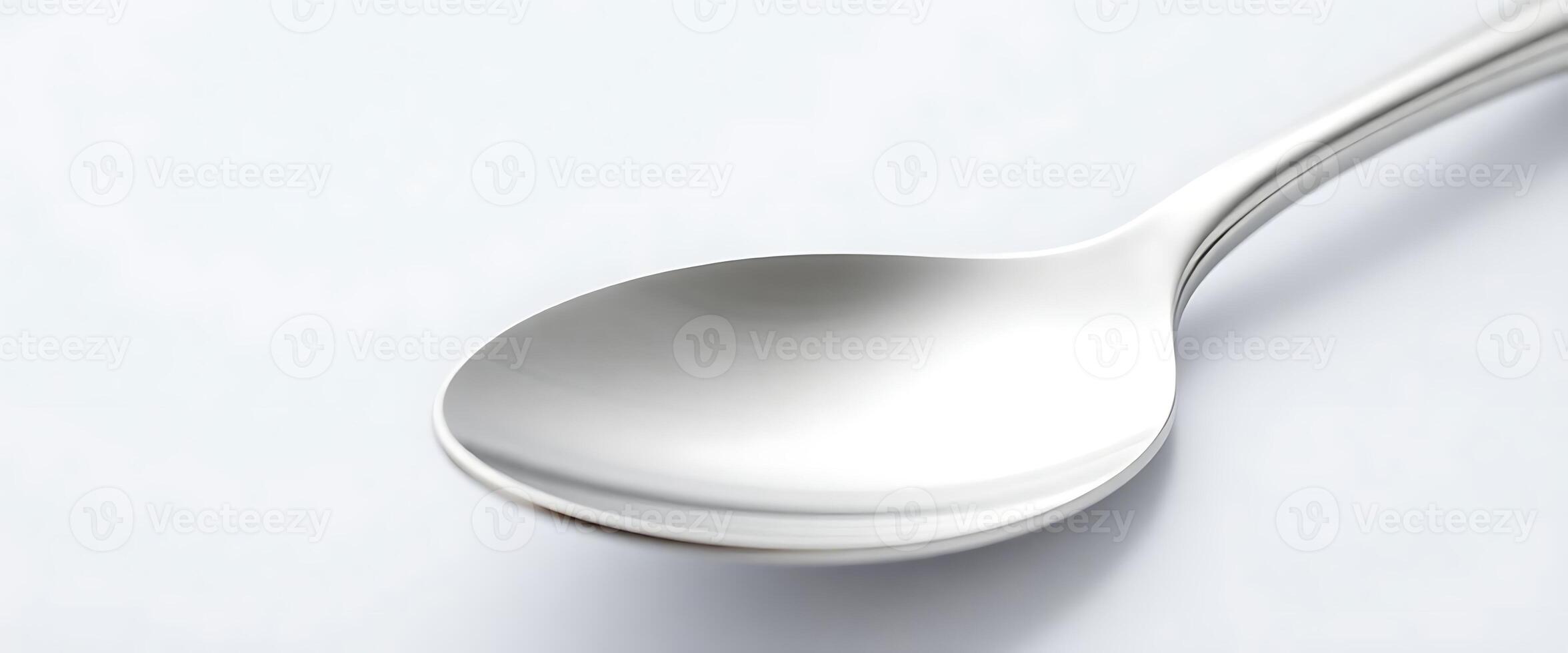 close up of a spoon on a white surface photo