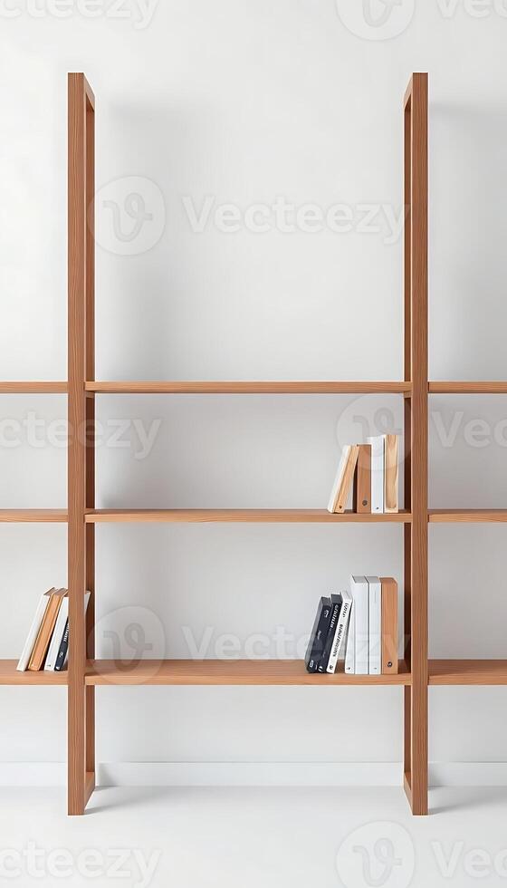bookshelf with several books on top of it photo